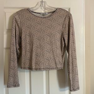 Leopard Print Size S Crop Top